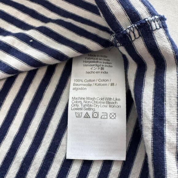 J.Crew striped t-shirt with feminine tie-sleeve detail | Woman's‎ Medium - Picture 5 of 6
